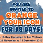 Orange Your Icon for 18 Days